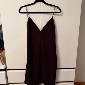 Alexander Wang Deep Burgundy Mini Dress